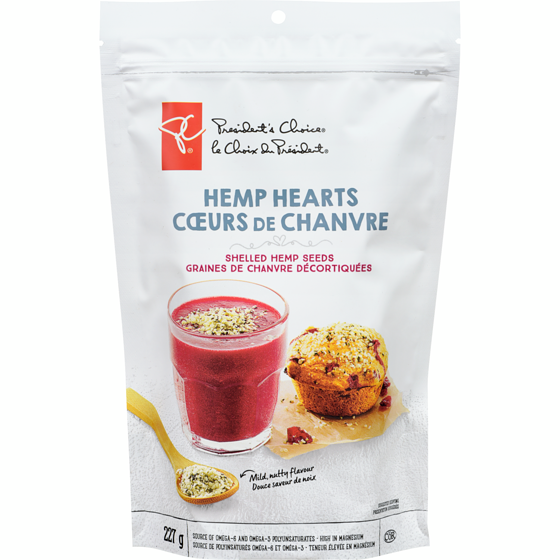 President's Choice, Hemp Hearts, Raw Shelled Hemp Seeds, 227g/8oz., {Imported from Canada}